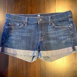 7 For All Mankind Denim Shorts